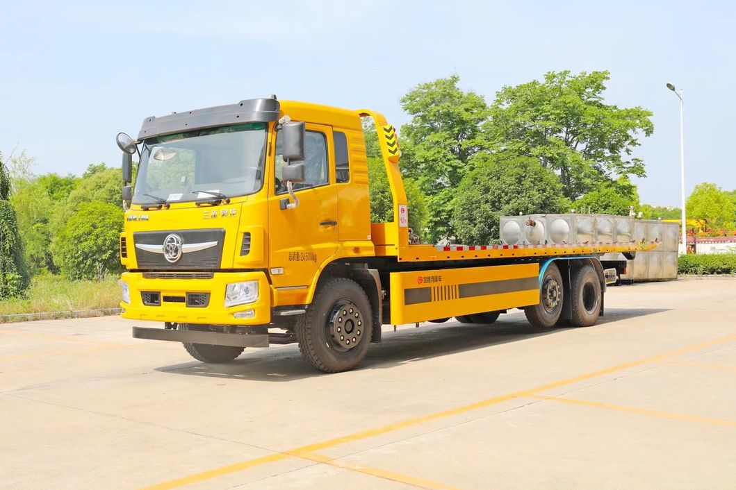 Kailai Tri-Ring Euro II-VI 6×2 Flatbed Tow Wrecker - 162-199kW, 7-9×2.5m Deck, 10T Load, 30m Winch, ≤10° Slope, Global Export
