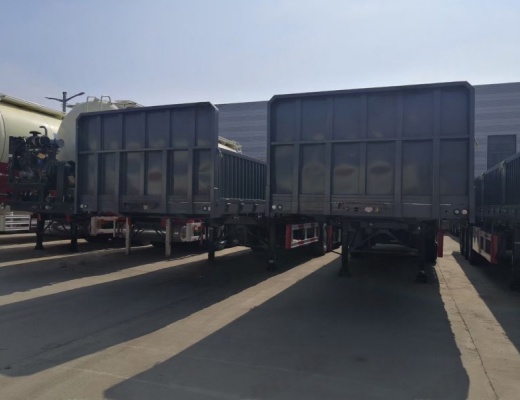 Hot Selling 3 Axles 600mm Sidewall Flatbed Cargo Trailer for Sale