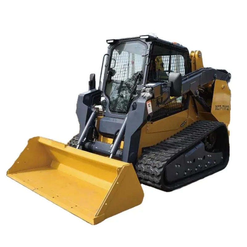 High Stability Premium Crawler Skid Steer Loader XC7-TV12 110L Fuel Tank Tool for Long Term Construction