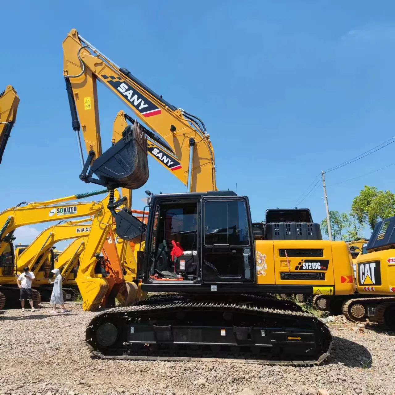 SANY SY215C Single Cabin 4x2 LHD 173KW 21T New Crawler Excavator for Sale (1)