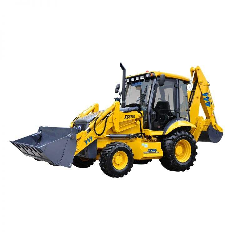 XCMG XC870K Backhoe Loader 2.5 Ton 4x4 LHD Multifunctional Backhoe Loader for Sale