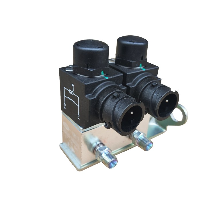  FAW Jiefang Double Solenoid Valve Assembly with Bracket 3754020-D9801D for Sale (1)