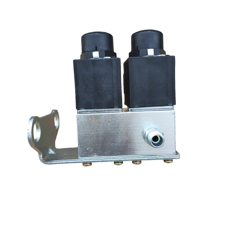  FAW Jiefang Double Solenoid Valve Assembly with Bracket 3754020-D9801D for Sale (2)