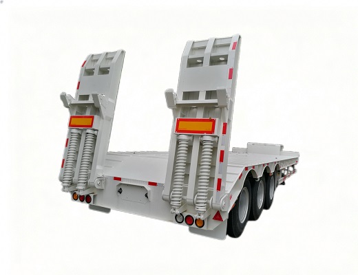 CIMC 3Axles Lowbed Semi Trailer 60Ton for Sale