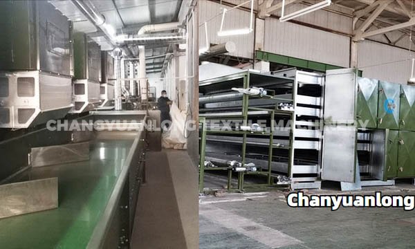 8机头超宽仿丝绵生产线的安装调试