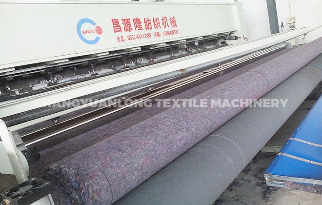 Waste felt production line