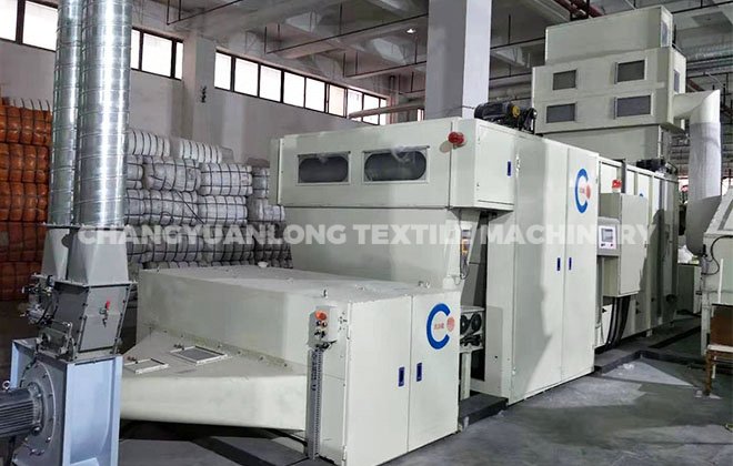 Non-glue cotton/wadding making machine