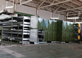 Imitation silk cotton making machine