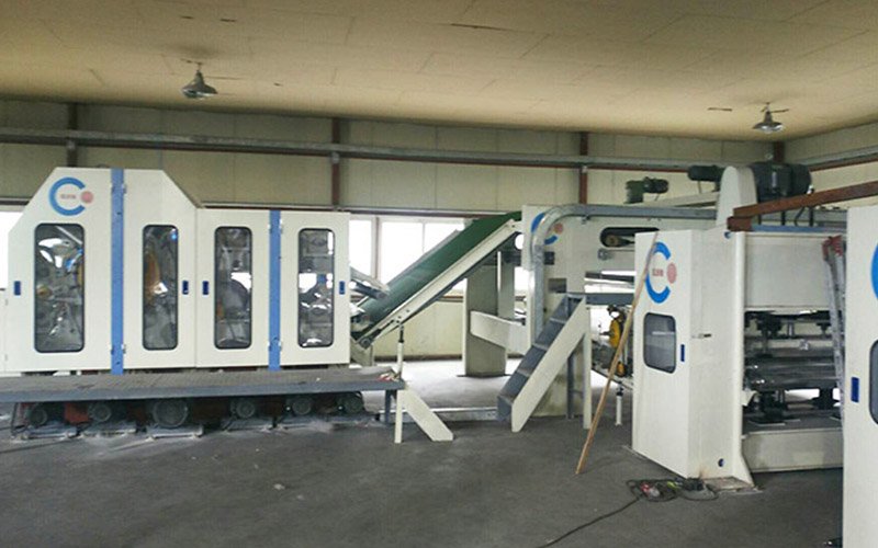 Glass fiber felt needle punching production line