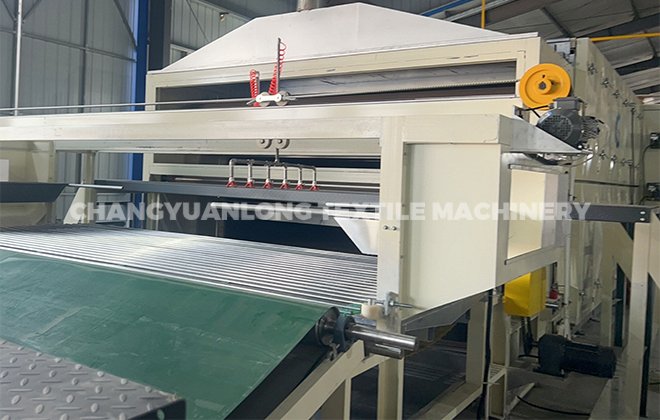 Nonwoven oven machine by Electric heating