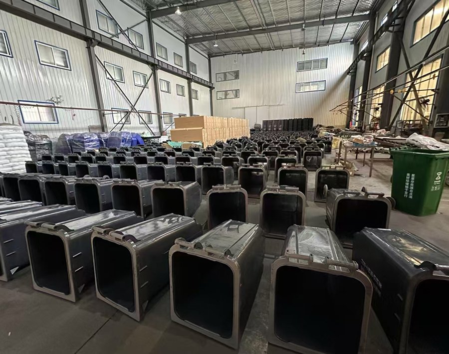 Garbage bin ready to go