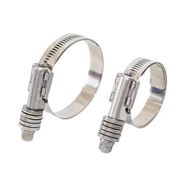 Heavy duty American type hose clamp with washers