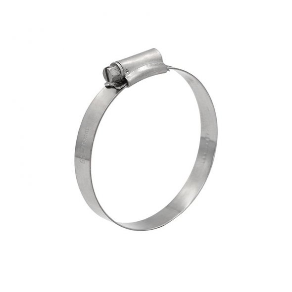 Stainless steel British type welded hose clamp