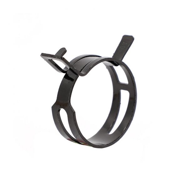 Black spring hose clamp