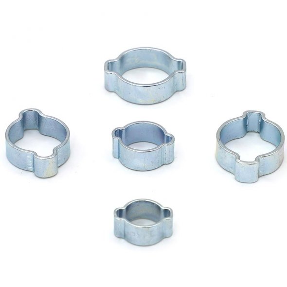 Zinc Plated Double Ear Hose Clamp for Secure Hose Connections