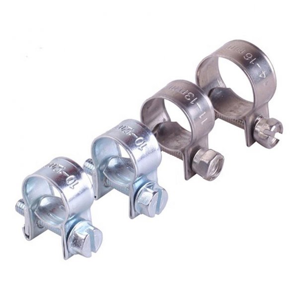 Mini Hose Clamp with Zinc Plating and Stainless Steel for Extra Durability