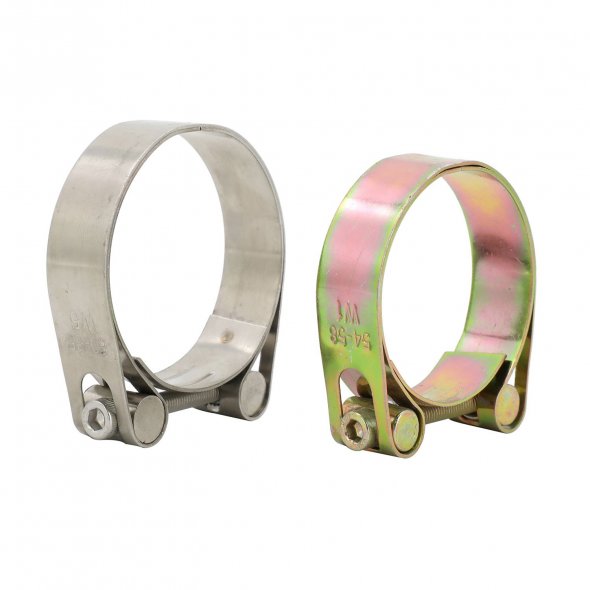 Heavy Duty Double Layer Hose Clamp with Single Bolt for Reliable Sealing