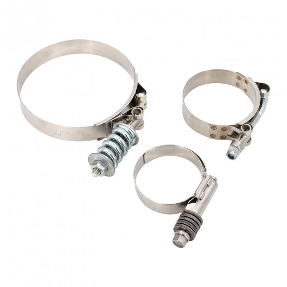 T-Bolt Hose Clamp with Spring for Secure and Leak-Free Hose Connections