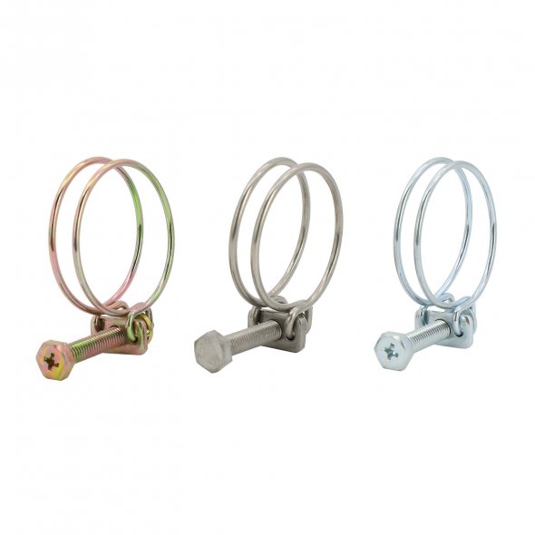 Adjustable Double Wire Hose Clamp for Long-Lasting, Corrosion-Resistant Connections