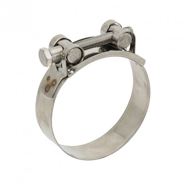 European type hose clamp with single bolt 