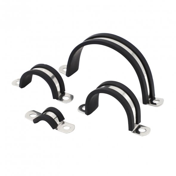 Heavy Duty Rubber Clamp for Tight Hose Connections