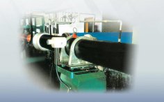 Polyurethane thermal insulation pipe production line