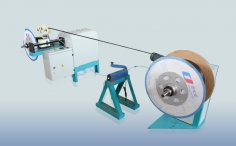 Irrigation Pipe welding and rewinding device