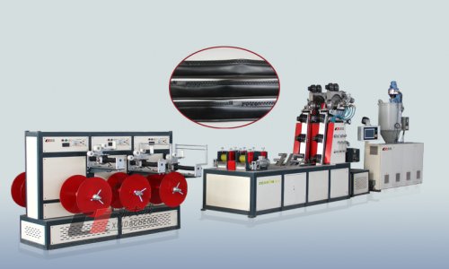 Labyrinth type drip irrigation pipe machine (extrusion 4 tape)