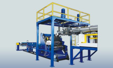Plastic sheet production line