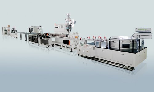 High speed thin-wall flat irrigation pipe extrusion line