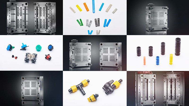 Flat vs. round dripper mold comparison - Xindacheng
