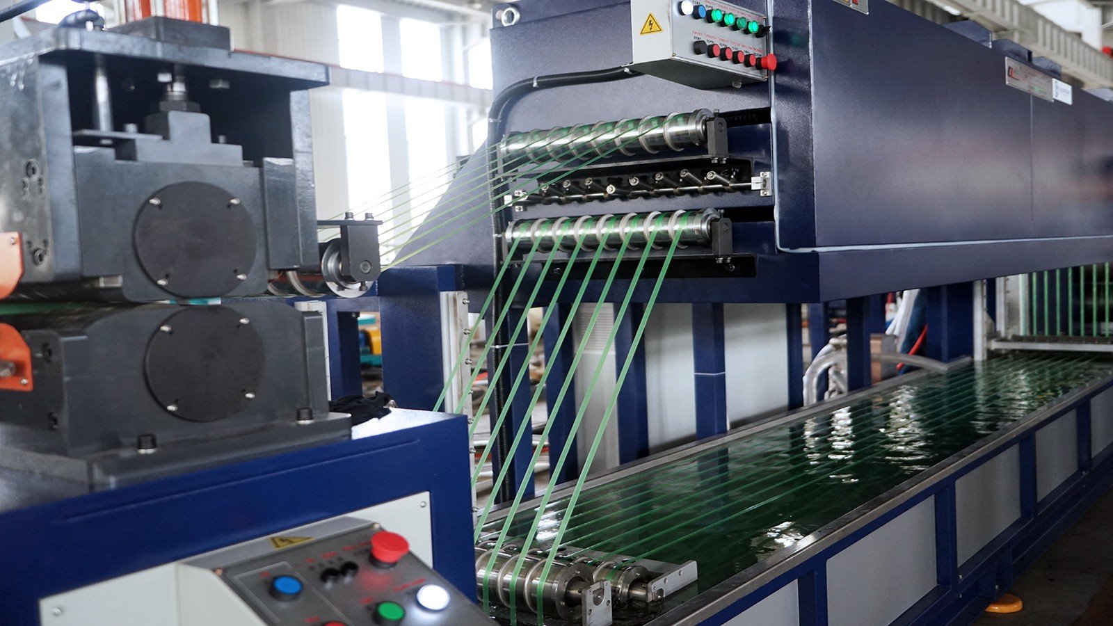 PET strap band extrusion line