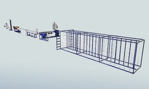 PP/PE Fiber strapping band extrusion machine