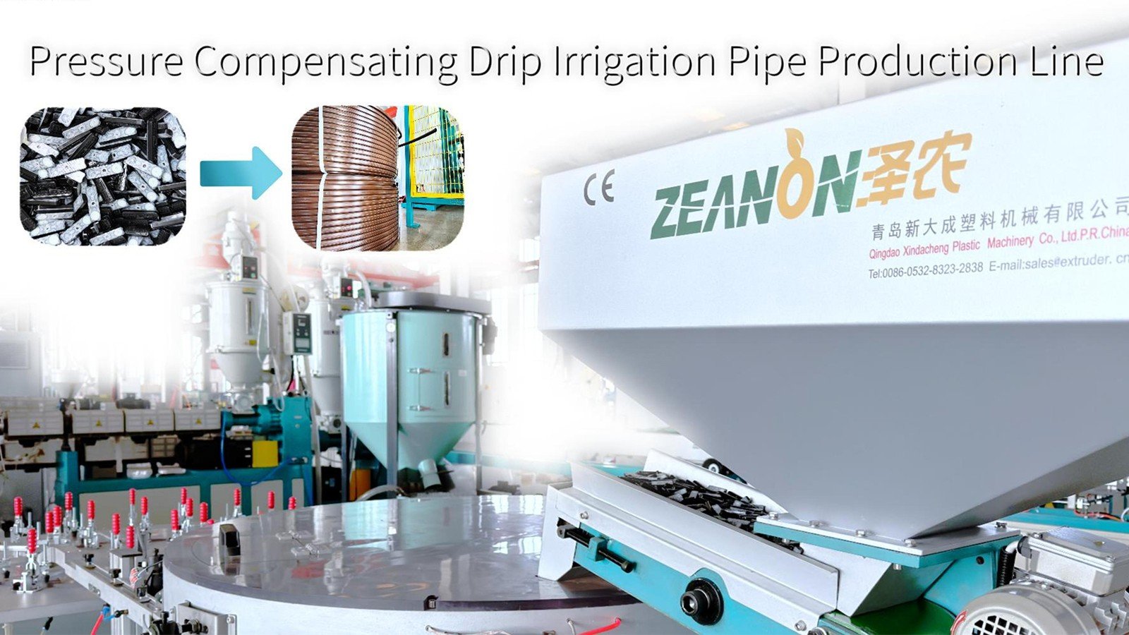 Pressure Compensating Drip Irrigation Pipe Production Line