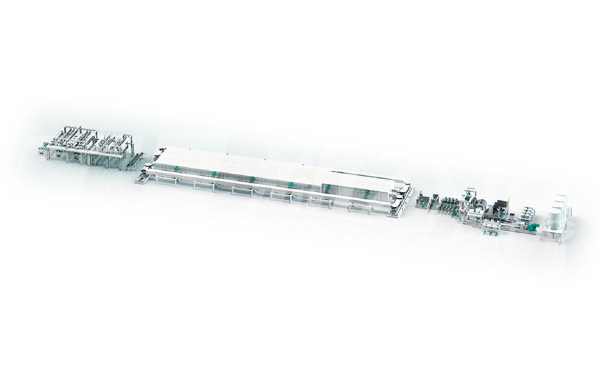wide width biaxially oriented film production line