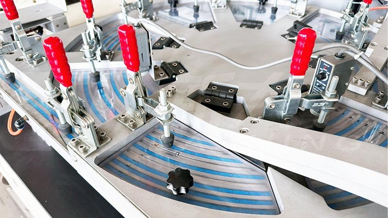 Drip tape extrusion process in a drip irrigation tape production line